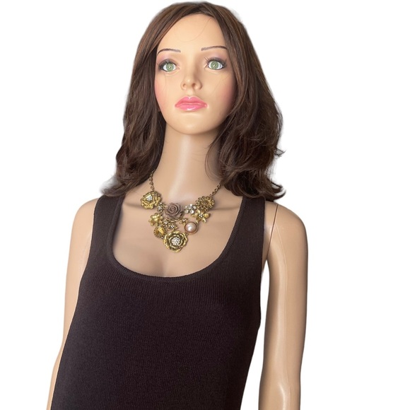 St. John brawn/ beige dress/ tweed jacket size 10 - Picture 12 of 15